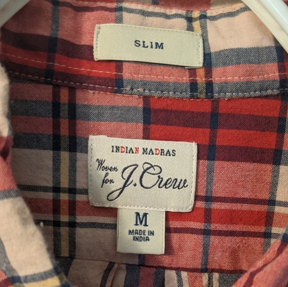 J. Crew madras button-down - Picture 2 of 3